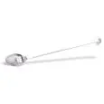 CUCCHIAIO FORATO UNIPEZZO IN ACCIAIO INOX - LUNGHEZZA MANICO cm. 37 - LUNGHEZZA TOTALE cm. 44