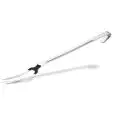 FORCHETTONE 2 DENTI IN ACCIAIO INOX - LUNGHEZZA MANICO cm. 40 - LUNGHEZZA TOTALE cm. 47