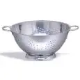 COLAPASTA CONICO CON BASE IN ACCIAIO INOX