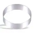 ANELLO ROTONDO PER MOUSSE IN ACCIAIO INOX - ALTEZZA cm. 4/4,5
