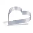 CUORE IN ACCIAIO INOX - ALTEZZA cm. 4,5