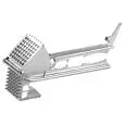 PRESSA AGLIO - UTILIZZABILE ANCHE COME SNOCCIOLA OLIVE, SCHIACCIANOCE E BATTICARNE - DIMENSIONI cm. L 20 x P 9 x 4 h