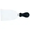 COLTELLO PER FORMAGGIO MOD. VENETO - LAMA IN ACCIAIO INOSSIDABILE TEMPERATO AISI 420 - MANICO IN GOMMA ANTISCIVOLO - LAVABILE IN LAVASTOVIGLIE - LAMA cm. 14x10