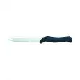 COLTELLO PER FORMAGGIO A 2 PUNTE - LAMA IN ACCIAIO INOSSIDABILE TEMPERATO AISI 420 - MANICO IN GOMMA ANTISCIVOLO - LAVABILE IN LAVASTOVIGLIE - LAMA cm. 12