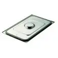 COPERCHIO A TENUTA PER CONTENITORI GASTRONORM IN ACCIAIO INOX - CON GUARNIZIONE IN SILICONE