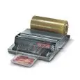 CONFEZIONATRICE - DISPENSER PELLICOLA - ACCIAIO INOX - Mod. WP450 - DIMENSIONI: cm L 48,5 X P 60 X h 14 - PIANO RISCALDANTE: cm 38,5X12,5 - POTENZA 650 W - ALIMENTAZIONE 230 V/50 Hz - PESO 5 Kg - NORMA CE