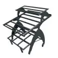 ESPOSITORE BASCULANTE ORTOFRUTTA - Mod. EBE BASC - N. 3 RIPIANI - DISPONIBILE IN DIVERSE DIMENSIONI