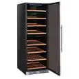 VETRINA REFRIGERATA PER VINO - MOD. CW 410 DT - VENTILATO - TEMPERATURA  +5/+10 °C / +10/+18 °C- N. 1 PORTA IN VETRO - STRUTTURA IN LAMIERA VERNICIATA NERA - CAPACITA' Lt 457 - POTENZA W 165 - ALIMENTAZIONE 230/50Hz MONOFASE - DIMENSIONI cm L 59,5 x P 72 