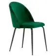 Sedia - colore verde - Struttura in metallo verniciato, seduta e schienale imbottiti, rivestimento in velluto - Modello 1761-JB1-V-01