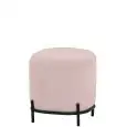 Pouf - colore rosa - Struttura in metallo verniciato, rivestimento in tessuto - Modello 1774-S03PA-pink