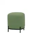 Pouf - colore verde - Struttura in metallo verniciato, rivestimento in tessuto - Modello 1774-S03PA-verde