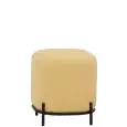 Pouf - colore giallo - Struttura in metallo verniciato, rivestimento in tessuto - Modello 1774-S03Y-01