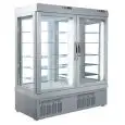 VETRINA REFRIGERATA PER PASTICCERIA E GELATERIA - MOD. TEK/55 - STRUTTURA ESTERNA IN ALLUMINIO ANODIZZATO - VETRO BASSO EMISSIVO - TEMP. °C -15/-25 - DUE SCOMPARTI SEPARATI - ALIMENTAZIONE MONOFASE - REFRIGERAZIONE STATICA - VETRO ESPOSITIVO A SCELTA SU 1
