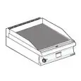 Fry Top a gas professionale da banco piastra rigata cromata superchrome Allforfood FTRT/76GS linea ELLE