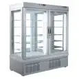 VETRINA REFRIGERATA PER PASTICCERIA E GELATERIA - MOD. TEK/58 - STRUTTURA ESTERNA IN ALLUMINIO ANODIZZATO - VETRO BASSO EMISSIVO - TEMP. °C +5/-25 - DUE SCOMPARTI SEPARATI - ALIMENTAZIONE MONOFASE - REFRIGERAZIONE VENTILATA - VETRO ESPOSITIVO A SCELTA SU 