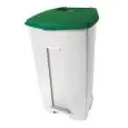 Pattumiera Raccolta Differenziata Verde in Polietilene - MEDIAL Linea CONTIPLAST - Codice 102038 - Capacità 120 lt - Dimensioni cm 56x48 - Altezza cm 89 - Imballo confezione da n. 1 Unità