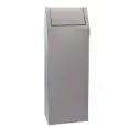 Gettacarta Basculante Rettangolare in Inox - MEDIAL Linea STORICO - Codice 790563 - Capacità 50 lt - Dimensioni cm 32.5x24 - Altezza cm 94 - Imballo confezione da n. 1 Unità