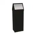 Gettacarta Basculante Rettangolare Nero in Inox - MEDIAL Linea STORICO - Codice 790063 - Capacità 50 lt  - Dimensioni cm 32.5x24 - Altezza cm 94 - Imballo confezione da n. 1 Unità