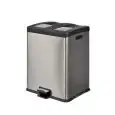 Pattumiera Raccolta Differenziata  in Inox - MEDIAL Linea MULTIFLUX - Codice 106505 - Dimensioni cm 48x45 - Altezza cm 64 - Imballo confezione da n. 1 Unità