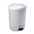 Pattumiera A Pedale Bianco in Polipropilene - MEDIAL - Codice 909130 - Capacità 30 lt - Diametro 36 cm - Altezza 48 - Imballo confezione da n. 1 Unità