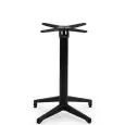 Base - colore nero - Base in polipropilene con fibra di vetro, colonna in alluminio, accatastabile con piedini regolabili - Modello 185-F4N-01