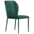 Sedia - colore verde - Struttura in metallo, seduta e schienale imbottiti, rivestimento in velluto - Modello 1900-DC01-verde-01