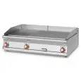 Fry Top elettrico professionale da banco piastra 2/3 liscia 1/3 rigata cromata superchrome Allforfood FTLRT/912ETS linea ELLE