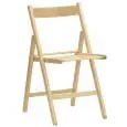Sedia - colore naturale - Struttura pieghevole in legno di faggio - Modello 1912-SN01-N