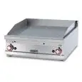 Fry Top a gas professionale da banco piastra rigata cromata superchrome Allforfood FTRT/98GS linea ELLE
