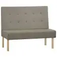Panca - colore tortora - Struttura in legno, rivestimento in ecopelle o tessuto - Modello 1951-RE13G