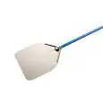 Pala Pizza Rettangolare in Alluminio Anodizzato - GI.METAL Linea AZZURRA - Codice A-50R - Dimensioni cm 50x50 - Altezza cm 202 - Imballo confezione da n. 1 Unità