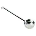 Mestolo Salsa in Inox - GI.METAL - Codice AC-MS90 - Diametro 9 cm - Dimensioni cm 35 - Imballo confezione da n. 1 Unità