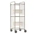 Carrello Gastronorm in Inox - GI.METAL - Codice GN18R - Dimensioni cm 62x73 - Altezza cm 169 - Imballo confezione da n. 1 Unità