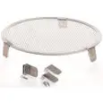 Kit 3 Piedini Per Alzata Retine  - GI.METAL - Codice DF3P - Diametro 4 cm - Imballo confezione da n. 1 Unità