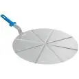 Vassoio 8 Spicchi Con Manico in Alluminio - GI.METAL - Codice AC-PCPT45 - Diametro 45 cm - Imballo confezione da n. 1 Unità