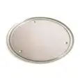 Vassoio Tondo Con Bordo  in Alluminio - GI.METAL - Codice VP45 - Diametro 45 cm - Imballo confezione da n. 1 Unità