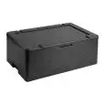 Contenitore Isotermico 1/1 Nero in Epp Polipropilene Espanso - POLIBOX Linea GASTRONORM - Codice 110928 - Dimensioni cm 60x40 - Altezza cm 27 - Imballo confezione da n. 1 Unità