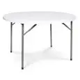 Tavolo Pieghevole Tondo  in Polietilene - CENTROSEDIA Linea HORECA - Codice HRC-120D - Diametro 120 cm - Altezza cm 74 - Imballo confezione da n. 1 Unità