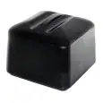 Porta Ghiaccio Quadro Con Coperchio Nero in Polipropilene - MC - Codice 5516 - Dimensioni cm 24x24 - Altezza cm 19 - Imballo confezione da n. 1 Unità