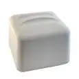 Porta Ghiaccio Quadro Con Coperchio Bianco in Polipropilene - MC - Codice 5516 - Dimensioni cm 24x24 - Altezza cm 19 - Imballo confezione da n. 1 Unità
