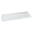 Vassoio Rettangolare Bianco in PBT - MC Linea BUFFET - Codice 7064 - Dimensioni cm 54x20 - Altezza  2 - Imballo confezione da n. 1 Unità
