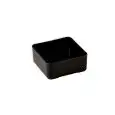 Tegame Quadro Nero in PBT - MC Linea BUFFET - Codice 7316 - Dimensioni cm 15x15 - Altezza  6 - Imballo confezione da n. 1 Unità