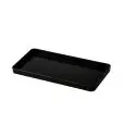 Vassoio Rettangolare Nero in PBT - MC Linea BUFFET - Codice 7552 - Dimensioni cm 31x16 - Altezza  2 - Imballo confezione da n. 1 Unità