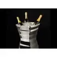 Spumantiera Royal 4 Bottiglie Argento in san - MC Linea BUFFET - Codice 8771 - Dimensioni cm 33x33 - Altezza  26 - Imballo confezione da n. 1 Unità