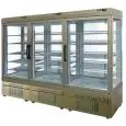 VETRINA REFRIGERATA PER PASTICCERIA E GELATERIA - MOD. TEK/89 - STRUTTURA ESTERNA IN ALLUMINIO ANODIZZATO - VETRO BASSO EMISSIVO - TEMP. °C +5/-25 - TRE SCOMPARTI SEPARATI - ALIMENTAZIONE MONOFASE - REFRIGERAZIONE VENTILATA - VETRO ESPOSITIVO A SCELTA SU 