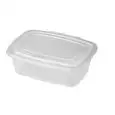C/250 Vaschette Con Coperchio Incernierato  in polipropilene - SIRAP - Codice PQP-1500 - Capacità 1500 ml  - Dimensioni cm 23.3x17.8 - Altezza  63 - Imballo confezione da n. 1 Unità