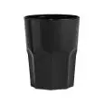 Bicchiere Granity Rox Nero in Polipropilene - BREVETTI WAF Linea WAF - Codice FM-65 - Capacità 29 cl - Diametro 83 mm - Altezza 100 - Imballo confezione da n. 15 Unità
