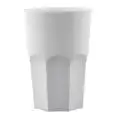 Bicchiere Granity Bianco in Polipropilene - BREVETTI WAF Linea WAF - Codice FM-63 - Capacità 40 cl - Diametro 83 mm - Altezza 120 - Imballo confezione da n. 15 Unità