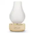 Lampada Led Ottone in Finitura Vetro Frost - LED BY LED Linea NINA - Codice NINA-BRFR - Diametro 8 cm - Altezza  14 - Imballo confezione da n. 1 Unità