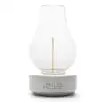 Lampada Led Bianco/Silver in Finitura Vetro Trasparente - LED BY LED Linea NINA - Codice NINA-SWCL - Diametro 8 cm - Altezza  14 - Imballo confezione da n. 1 Unità
